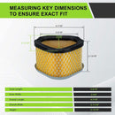 Hipa 12 083 05-S Air Pre Filter for John Deere LX173 LT133 LT155 LTR155 Scotts Tractor Replace 12-083-14 1208305 GY20574 M92359 AM121608 AM123553-7