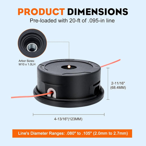 AutoCut 25-2 Trimmer Head for Stihl FS55 FS55R FS 55 R FS56 FS65 FS66 FS74 FS76 FS85RT FS86 FS90 FS90R Trimmer #4002-710-2168 4002-710-2191