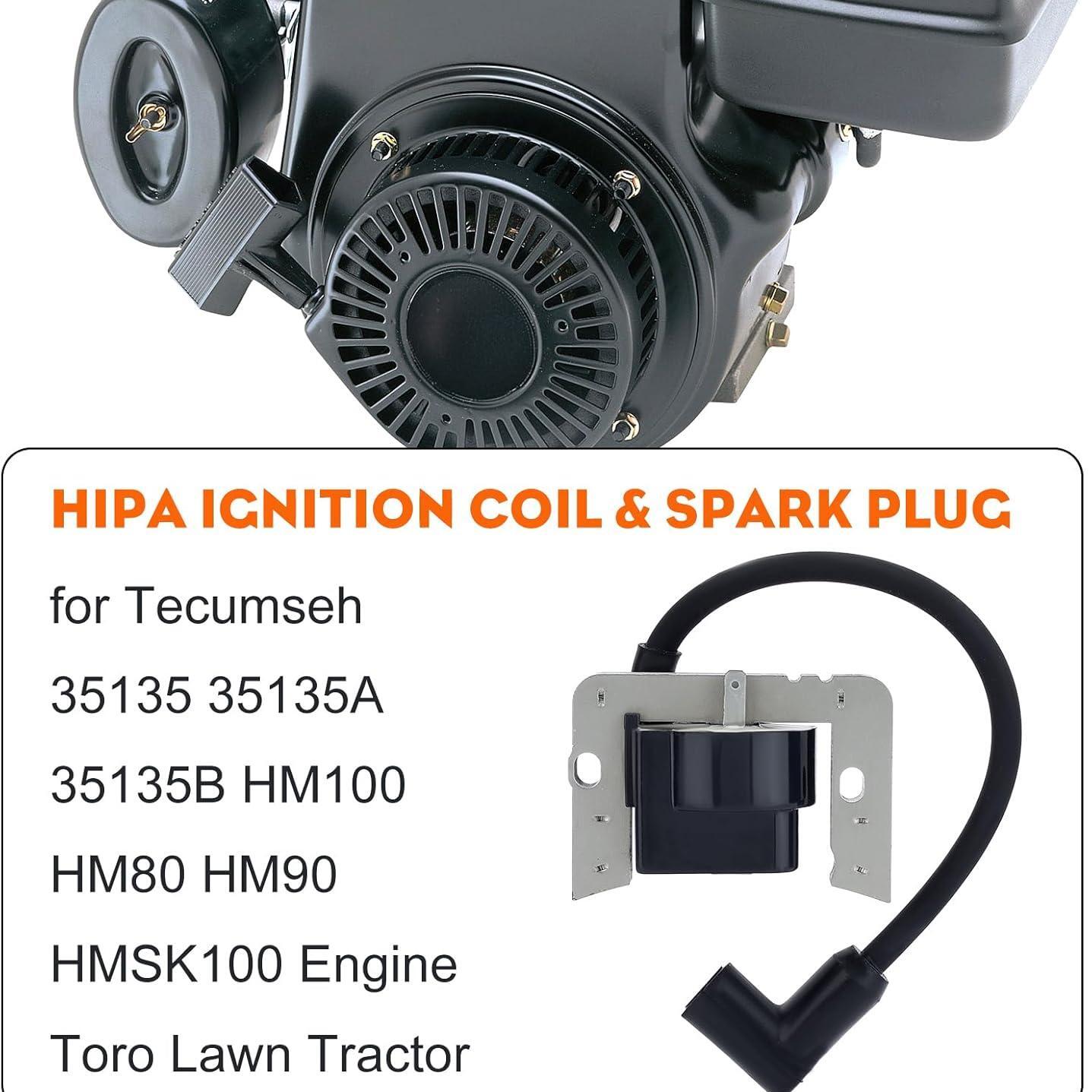 Hipa Solid State Ignition Coil Replace for Tecumseh 35135 35135A 35135B HMSK80 HMSK85 HMSK90 HMSK100 8hp 9hp 10hp Engine