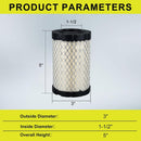 Air Filter For John Deere D100 D105 D110 D125 D130 D140 Briggs & Stratton 31A507 31A607 31A677 Engine Replace GY21435 MIU13038 MIU13963-8
