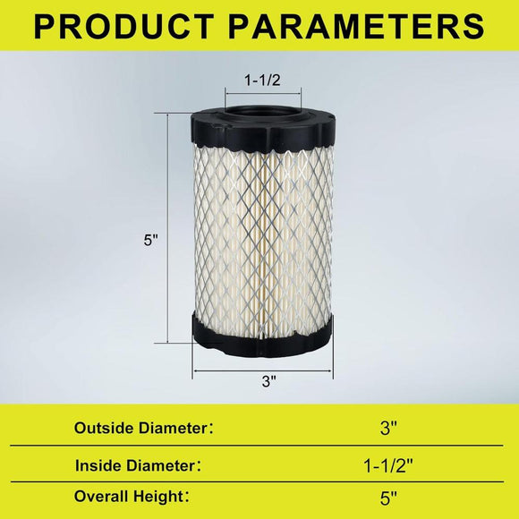Hipa 2 Pack 796031 Air Filter for Briggs and Stratton Husqvarna 591334 59420 590825 797704 John Deere D100 D110 D125 D130 D140 Lawn Mower