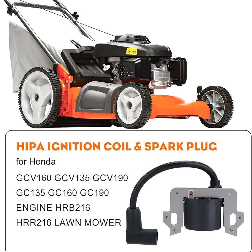 Hipa GCV160 Ignition Coil for Honda GCV135 GCV190 GSV160 GSV190 GC135 GC160 GC190 GC160A GC160LA GC190A Engine Mower 30500-ZL8-014 30500-ZL8-004