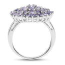 2.52 Carat Genuine Tanzanite .925 Sterling Silver Ring-2