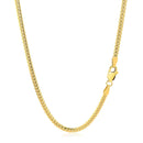 2.6mm 14k Yellow Gold Classic Solid Miami Cuban Chain-3