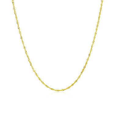 10k Yellow Gold Singapore Chain 1.0mm - 0