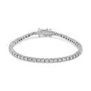 14K White Gold 2.0 Cttw Miracle Set Round-Cut Lab Grown Diamond Illusion 7" Tennis Bracelet (F-G Color, VS2-SI1 Clarity)-1