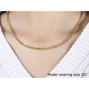 4.0mm 14k Yellow Gold Diamond Cut Cable Link Chain-5