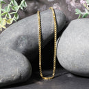 2.0mm 14k Yellow Gold Semi Solid Box Chain-3