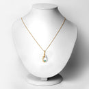 0.17 Carat Genuine Emerald .925 Sterling Silver Pendant-2