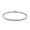 Fancy Weave Bangle in 14k White Gold (3.0mm)-3