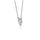 Diamond Heart Design Pendant in 14k White Gold-2