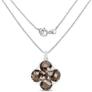 7.03 Carat Genuine Smoky Quartz .925 Sterling Silver Pendant-2