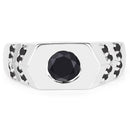 1.53 Carat Genuine Black Diamond .925 Sterling Silver Ring-3