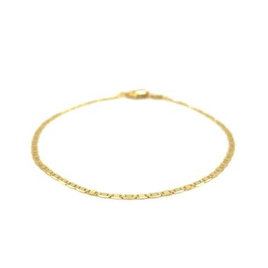 10k Yellow Gold Mariner Link Anklet 1.7mm - 0