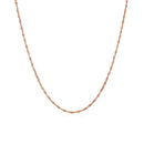 14k Rose Gold Singapore Chain 1.0mm-2