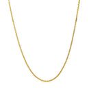 14k Yellow Gold Adjustable Box Chain (1.10 mm)-2
