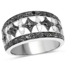 0.29 Carat Genuine Black Diamond .925 Sterling Silver Ring-1