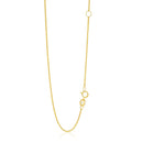 14k Yellow Gold Adjustable Cable Chain 1.1mm-1