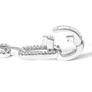 14K White Gold 1.00 Cttw Paperclip Link Bracelet-2