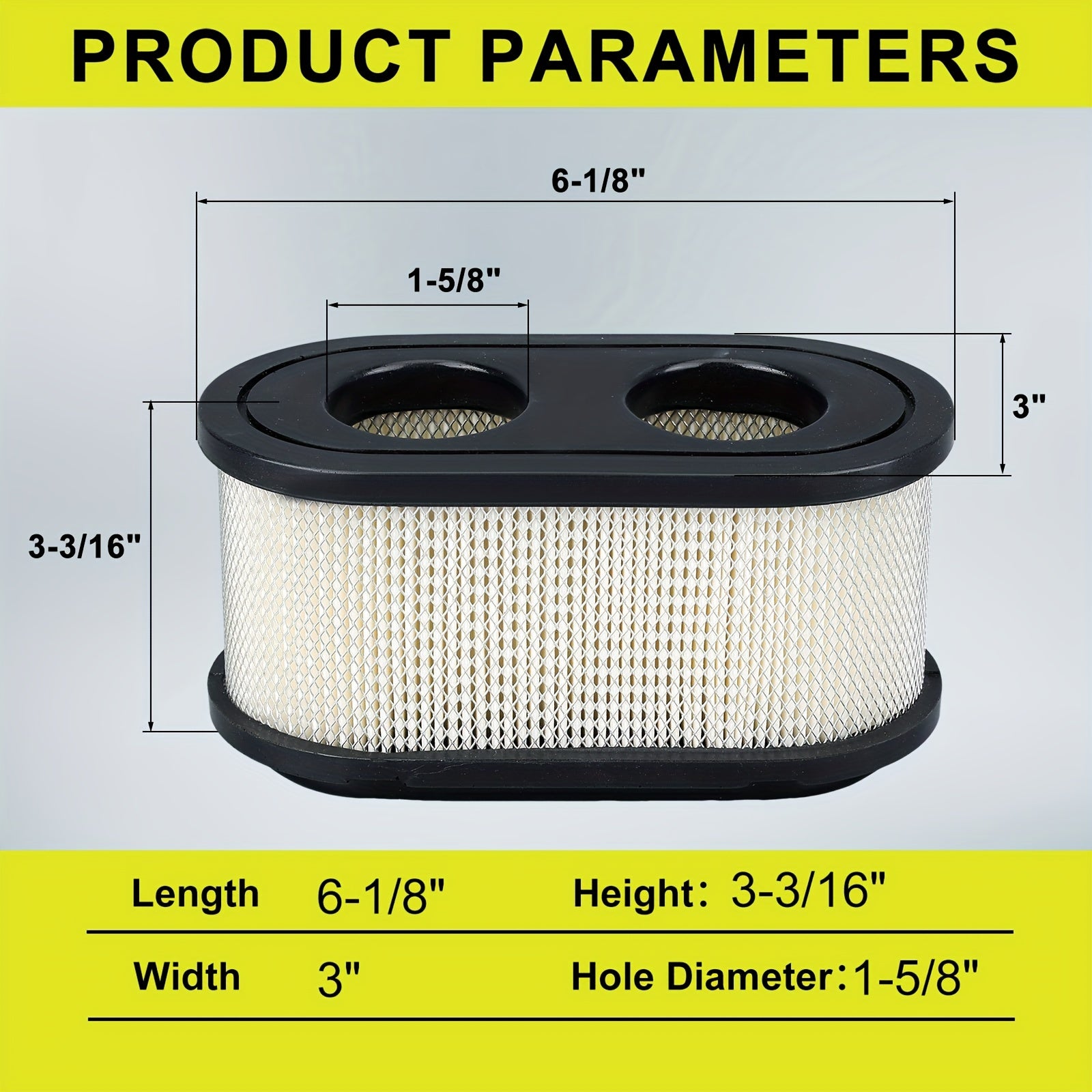 tos Hipa 127-9252 136-7806 SS5000 Air Filter For Toro Timecutter