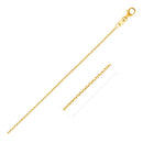 14k Yellow Gold Round Cable Link Chain 1.5mm-1