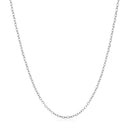 14k White Gold Faceted Cable Link Chain 1.3mm-2