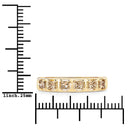 0.49 Carat Genuine Champagne Diamond 14K Yellow Gold Ring (I1-I2)-3