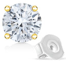 14K Yellow Gold 1.0 Cttw Lab Grown Diamond Solitaire Stud Earrings-2