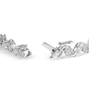 14K White Gold 2.00 Cttw Diamond Cluster and Spiral Link Bracelet (I-J Color, I1-I2 Clarity) - 7"-2