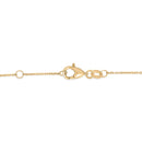 14K Yellow Gold Alternating Green Emerald and Diamond Bezel Station Chain Bracelet - Size 7.5 inch-3