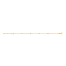 14K Yellow Gold Alternating Red Ruby and White Diamond Bezel Station Chain Bracelet (I-J Color, SI2-I1 Clarity) - 7.5" Inches-3