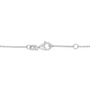 14K White Gold Alternating Blue Sapphire and Diamond Bezel Station Chain Bracelet - Size 7.5 inch-3
