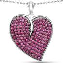 4.98 Carat Genuine Ruby .925 Sterling Silver Pendant-1
