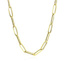 10K Yellow Gold Lite Paperclip Chain (4.20 mm)-2