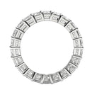Emerald Cut Lab Grown Diamond Eternity Ring in 14k White Gold (3 cttw FG/VS2)-3