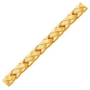 14k Yellow Gold Fancy Basket Weave Line Bracelet-2
