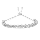 .925 Sterling Silver 1/10 Cttw Round Diamond Bolo Bracelet (I-J Color, I3 Clarity)-1