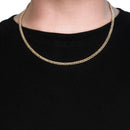 10k Yellow Gold Miami Cuban Semi Solid Chain (4.50 mm)-3