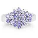1.61 Carat Genuine Tanzanite .925 Sterling Silver Ring-4