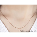 14k Rose Gold Classic Box Chain 0.45mm-4