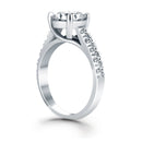 14k White Gold Trellis Diamond Engagement Ring-3
