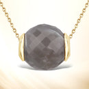 16.79 Carat Genuine Grey Moonstone .925 Sterling Silver Pendant-1