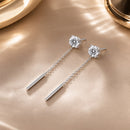 925 Sterling Silver 4.0 Carat Moissanite Earrings for Women-1