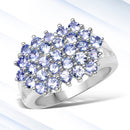 2.03 Carat Genuine Tanzanite .925 Sterling Silver Ring-1