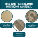 2 Passenger Golf Cart Storage Cover Taupe-3