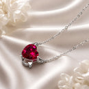 925 Sterling Silver Necklace with 1.5x1.3 cm Pendant for Women-2