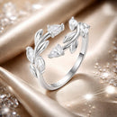 925 Sterling Silver White Gold Plated Pavé Setting CZ Ring for Women-1
