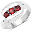 0.74 Carat Genuine Garnet .925 Sterling Silver Ring-5