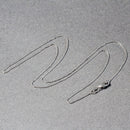 14k White Gold Cable Link Chain 0.5mm-5