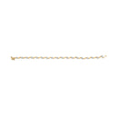 10k Yellow Gold 1.00 Cttw Round-Cut Diamond Floral S-Link 7.50" Bracelet (I-J Color, I2-I3 Clarity)-4